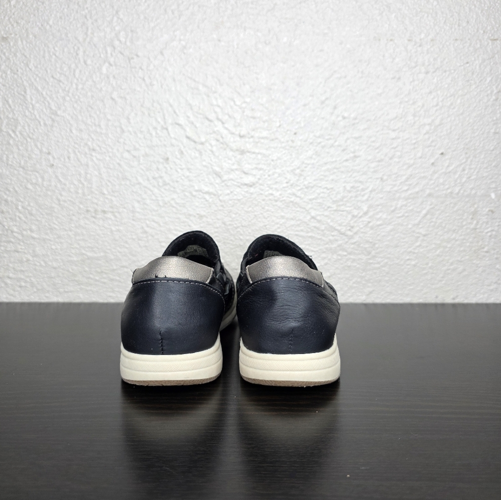 Earth Origins Elizabeth Wide Shoes Women Color Black Leather Slip On Size 6 - Picture 6 of 12